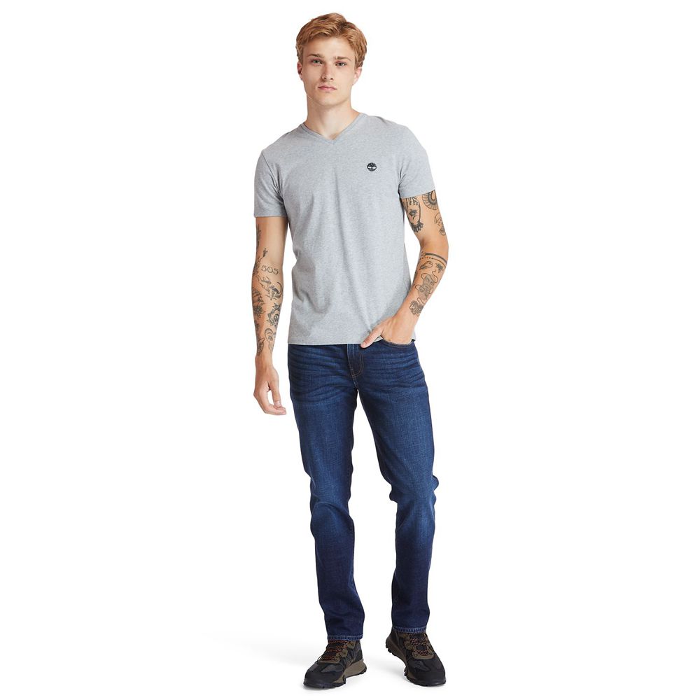 Timberland Παντελονια Ανδρικα Σκουρο Μπλε - Sargent Lake Slim Denim Jeans - Greece 8619725-LK